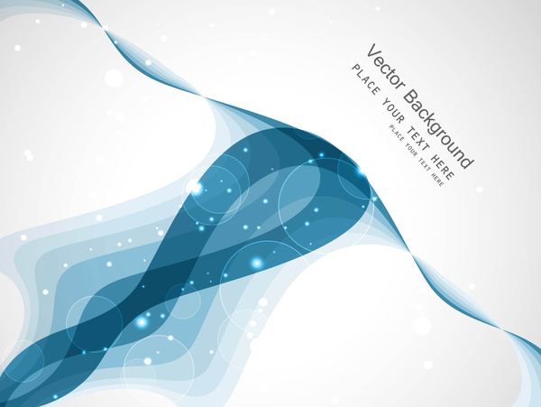 ilustrasi warna-warni gelombang abstrak blue bisnis teknologi