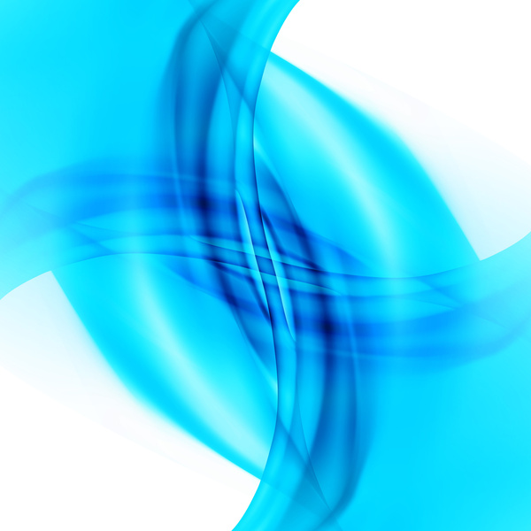 抽象的なブルー ビジネス技術カラフルな波のベクトルの背景