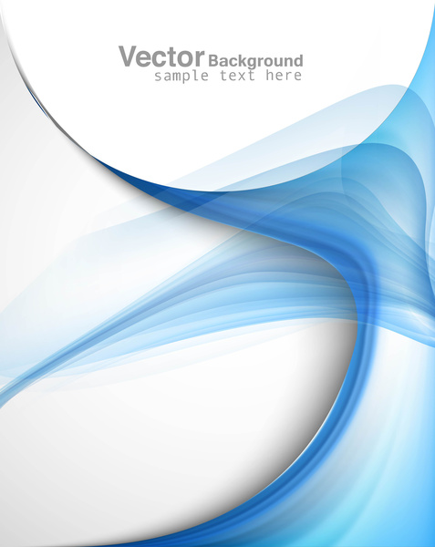 Fondo de vector abstracto negocio azul tecnología onda colorida