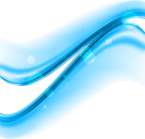 抽象的なブルー ビジネス技術カラフルな波のベクトルの背景