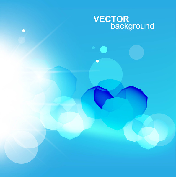lingkaran gelembung berwarna-warni biru abstrak latar belakang vektor