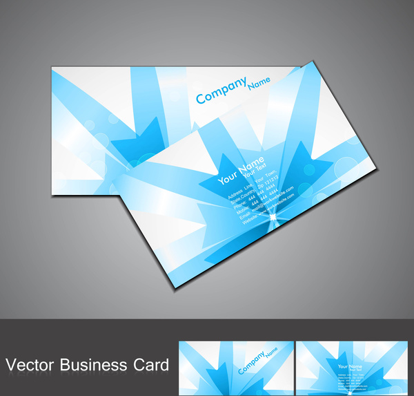 abstrato azul cartão colorido conjunto vector