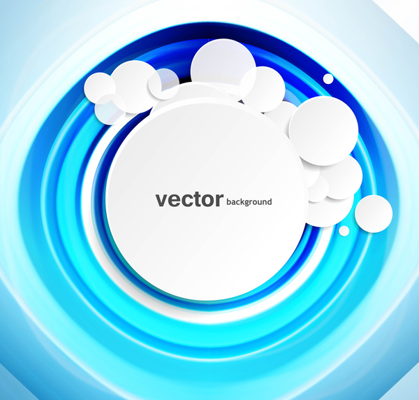 abstrakt blau bunte Kreis mit Hintergrund-Vektor-design