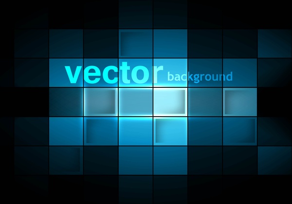 abstrakt blau buntes Mosaik mit Hintergrund-Vektor-design