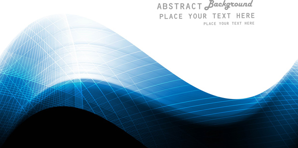 abstrakte blaue bunt glänzend Welle Vektor mit Hintergrund
