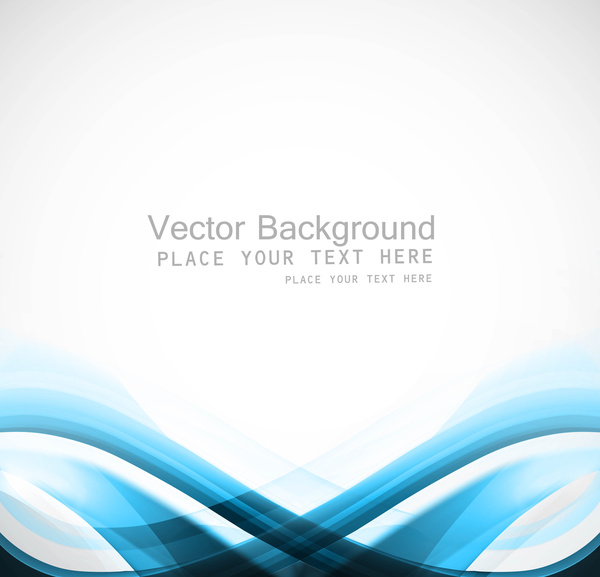 abstrakte blaue bunt Welle Visitenkarte Set Vektor-illustration