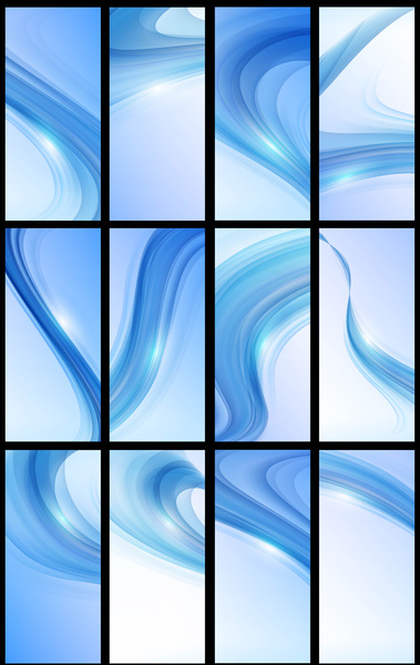 abstrato azul brilhante cabeçalho cenografia vector