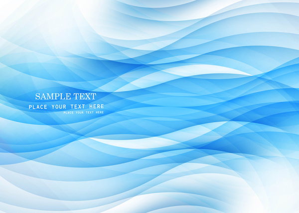 抽象的なブルー テクノロジー カラフルな波ベクトル デザイン