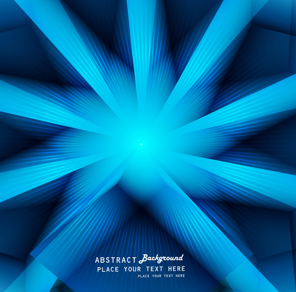 abstrak swirl warna-warni biru cerah retro latar belakang vektor