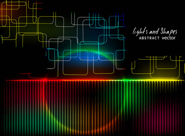 abstrak latar belakang vektor dinamis warna-warni cerah