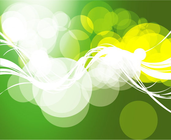 latar belakang abstrak gelembung hijau