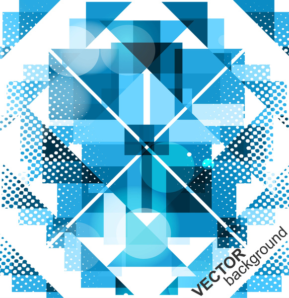 Ilustración de vector de negocio abstracto azul colorida de la tecnología