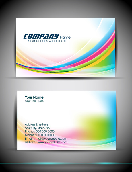 abstrak bisnis template kartu