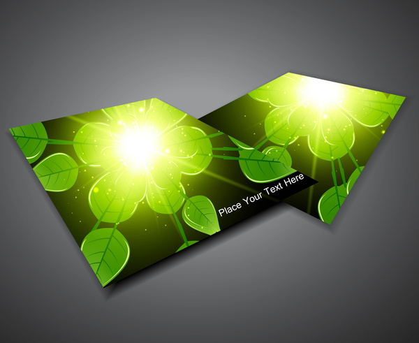 immagine vettoriale astratto business brochure aziendale verde vita