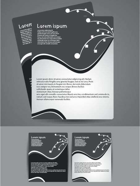 vektor template bisnis abstrak flyer penutup