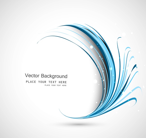 ilustração de onda negócios abstratos tecnologia círculo colorido azul