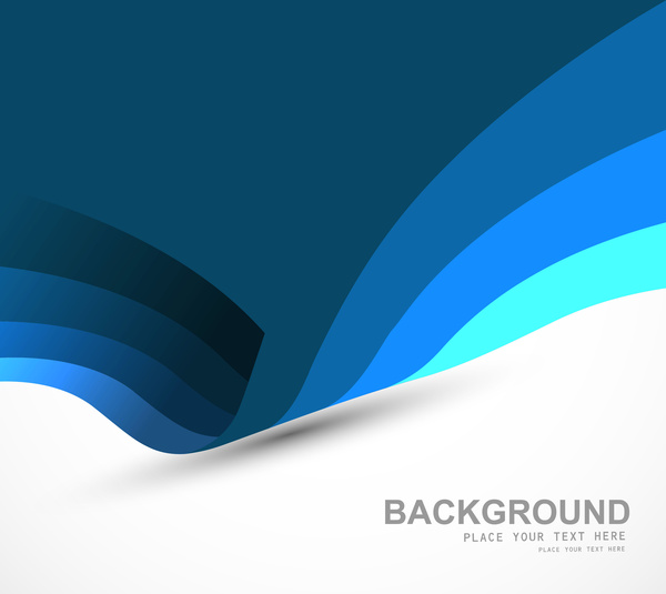 抽象商业技术五颜六色的蓝色波浪向量例证