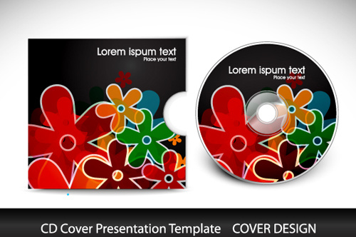 Abstract Cd Cover Presentation Design Vector