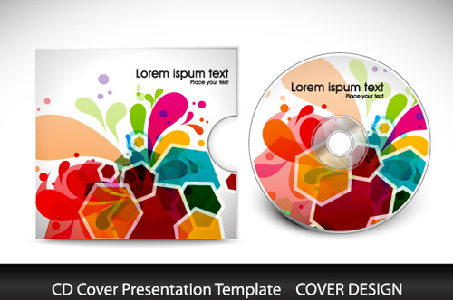 abstrakte cd Cover Präsentation Design Vektor