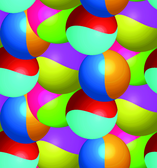 bola warna abstrak latar belakang vektor