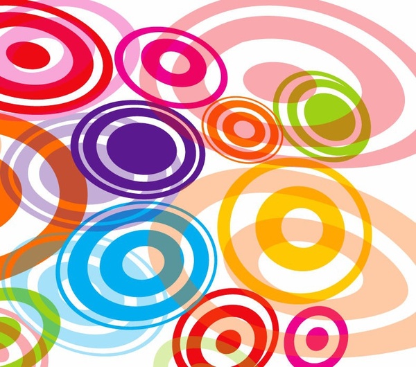 gráfico de vetor abstratos círculos coloridos