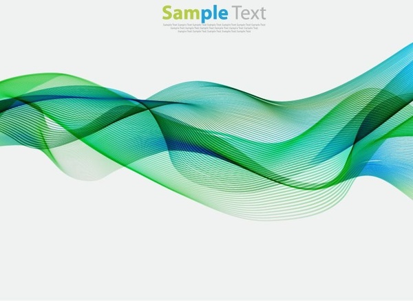 astratto colorato linee dell'onda sfondo illustrazione vettoriale