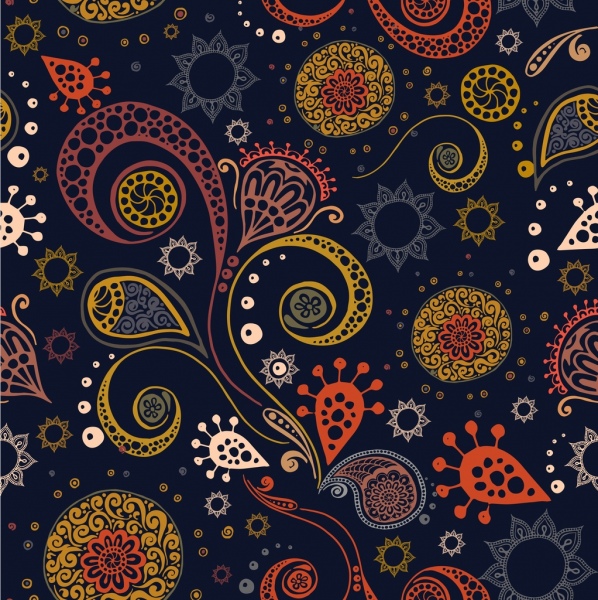 abstrak latar belakang warna-warni dekorasi gaya boho