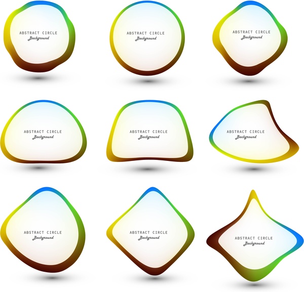 Абстрактные красочный круг для речи пузыри вектор
