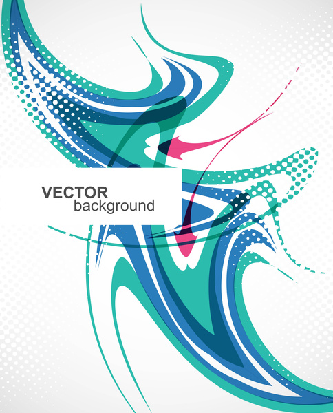 ilustrasi vektor abstrak gelombang fantastis yang berwarna-warni