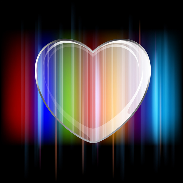 abstrakte farbige Herz-Form-Hintergrund