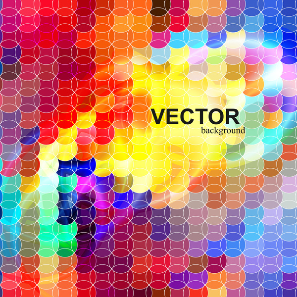 vecteur de fond abstrait mosaïque colorée