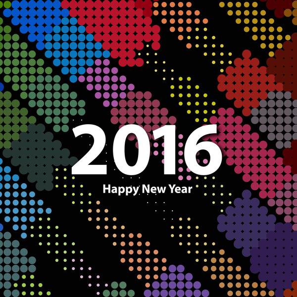 abstrak latar belakang berwarna-warni baru tahun 2016