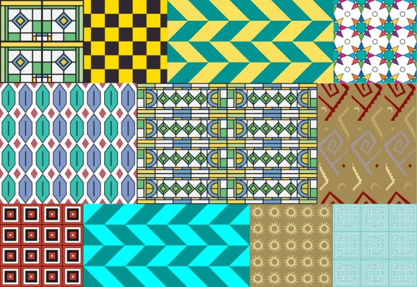 다채로운 추상 패턴을 다양 한 형식 조합