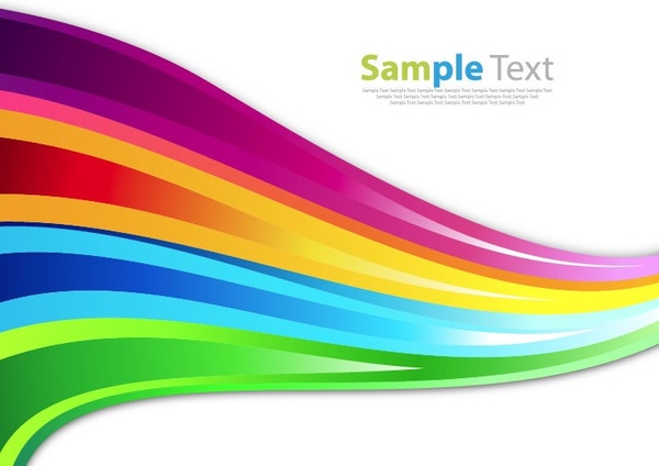 warna-warni pelangi abstrak latar belakang vektor ilustrasi