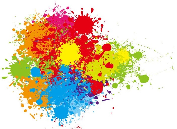 salpica colores abstracto vector arte gráfico