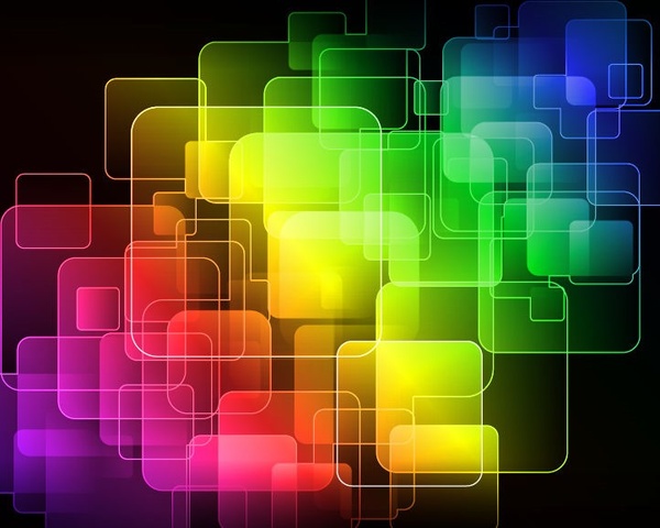 abstrakte farbige Quadrate editierbaren Vektorgrafik