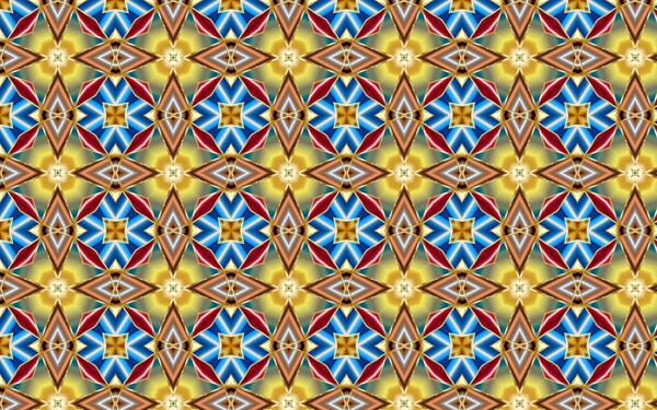 Abstract Colorful Symmetric Pattern Vector Illustration