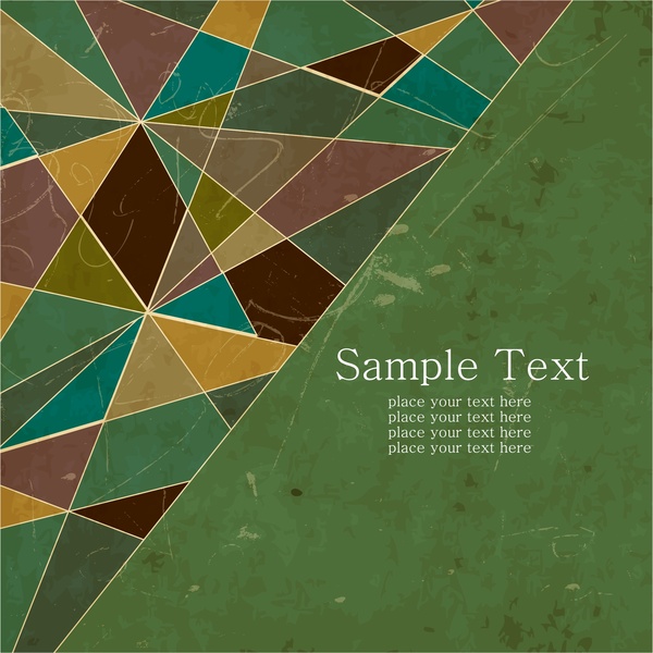 triángulos de colores abstracto textura con estilo retro