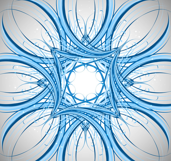 abstrakte farbenfrohe blaue Linie Wirbel Vektor-illustration