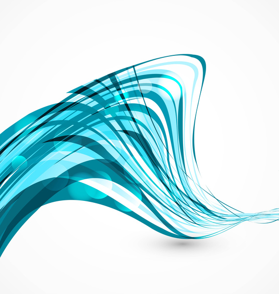 abstrak colorfull garis biru teknologi vektor