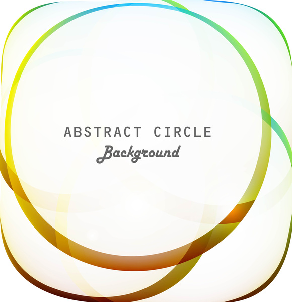 Fondo de vector brillante círculo abstracto colorido