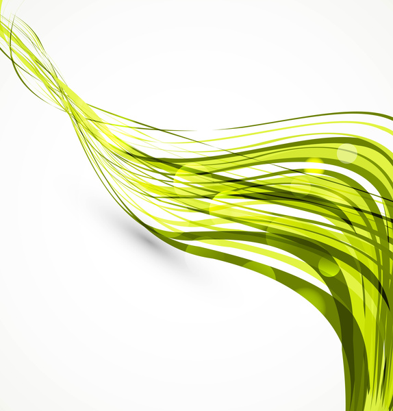vettore d'onda di colorfull astratto verde filo linea tecnologia