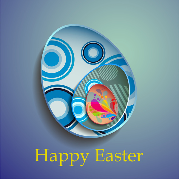 huevo de Pascua decoración abstracta