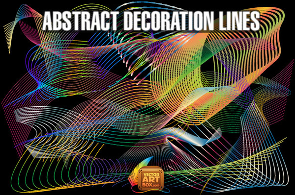 líneas de decoración abstracta