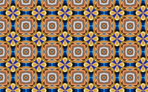 Abbildung abstrakt dekorative Muster mit farbigen symmetrischen Stil