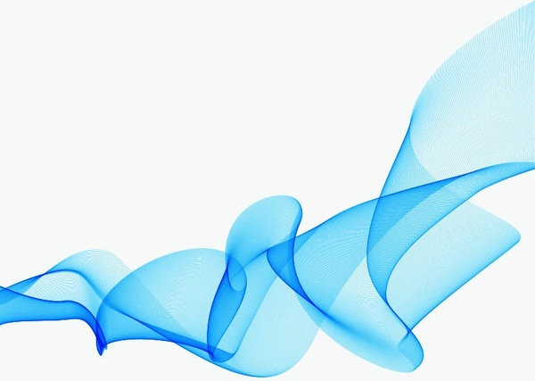 رسم متجه الموج الأزرق خلفية تصميم مجردة