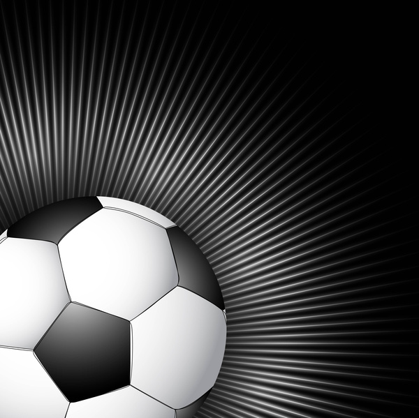 抽象的なサッカー明るい黒カラフルな渦巻きベクター デザイン