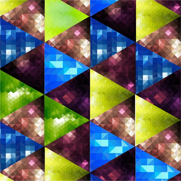 warna-warni segitiga latar belakang geometris abstrak bokeh gaya