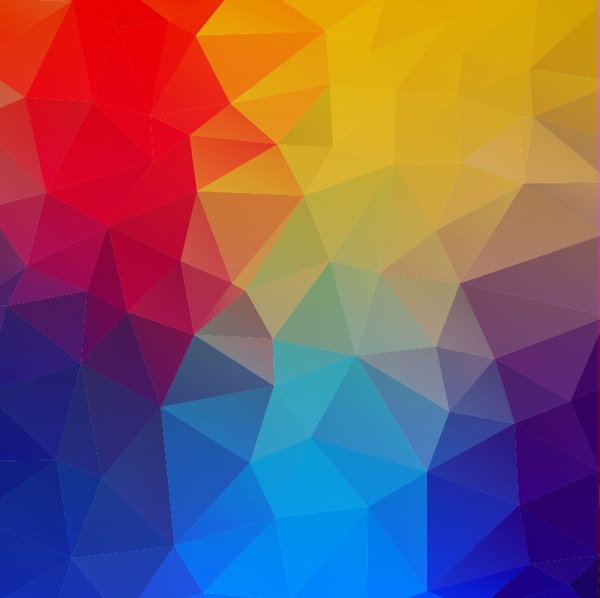 抽象幾何形狀五顏六色的背景向量例證
