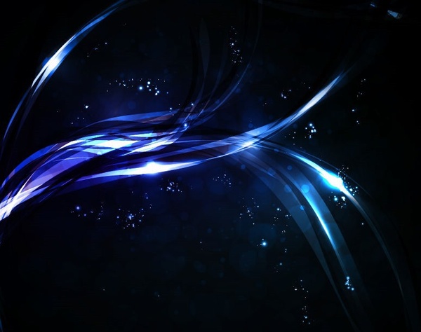 abstrakte leuchtende Licht dunkel blaue Vektor Hintergrund